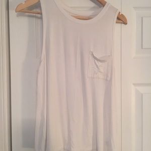 White Relaxed Tank
